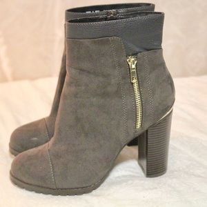 Juicy Couture Grey & Gold Booties